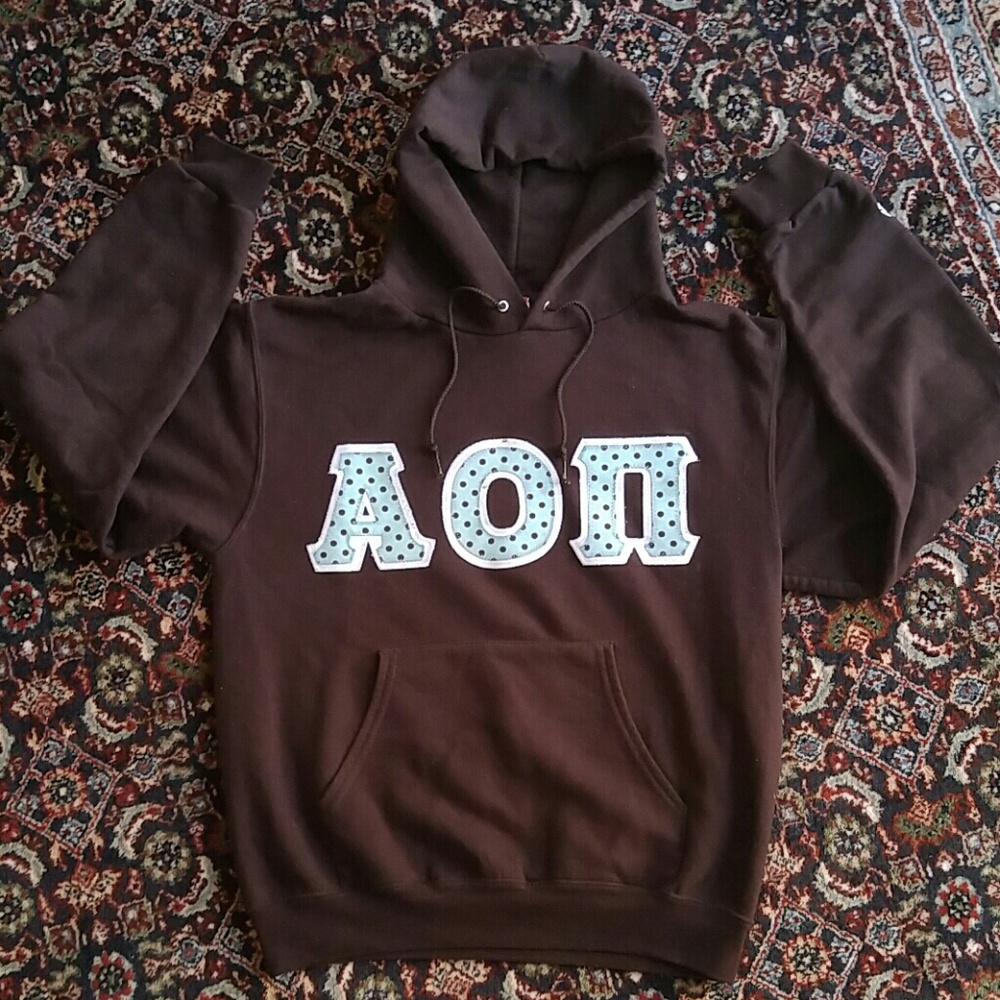 AOPI Letters Champion Hoodie